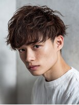 ココ(qoqo) メンズカット スパイキーショート ツイストスパイラルパーマ
