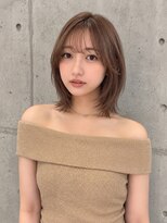 シー バイ ロンド 新宿(Sea by Lond)&nbsp;ワンホンレイヤ ー×ダークブルー[デジタルパーマ/ボブ/韓国]