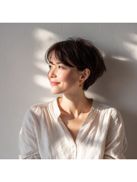 アンサ 阪急桂店(ANSA) 大人ショート/秋/40代/50代/ブラウン/ベージュ/阪急桂