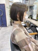 ジーニー 横浜(giinii)&nbsp;giinii_渋谷良太_オリーブグレージュ_ミニボブ