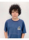 刈り上げ　バーバー　パーマ　センターパート［札幌/大通］