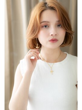 カバーヘア 上尾西口店(COVER HAIR) かきあげバング大人ハイライトＡラインボブZ上尾10代20代30代