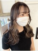 渋谷 インナーカラー/グレージュ/ミルクティーアッシュ