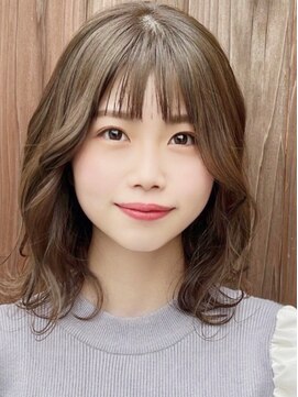 バランス ベル(BALANCE bell) 大人可愛い透明感カラー☆モテ愛されミディ♪【カラー/カット】