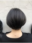 ショート×透明感カラー