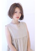 ローライトアッシュブラウン大人かわいいスリークボブ大人ボブ