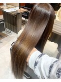 髪質改善ストレート×髪質改善トリートメント×ロング