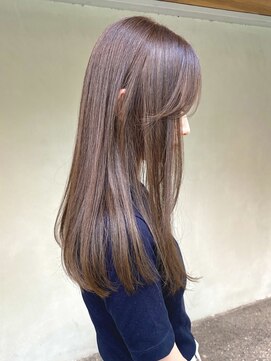 オーリーエトワ 御器所(oorry.etwa) 酸性ストレートブリーチなしベージュ髪質改善顔まわりカット