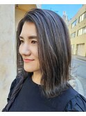 全頭極細ハイライトカラー♪白髪ぼかしにも◎【20代/30代】
