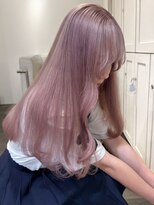 ベレーザ 渋谷(BELEZA)&nbsp;5013シルキーグレーベージュベビーピンク艶髪ハイトーンカラー