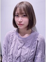 大人可愛いふんわり内巻きボブ前髪カット髪質改善トリートメント
