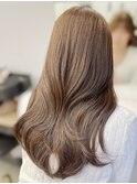 くすみベージュ/明るめカラー/レイヤーカット/艶カラー/学割