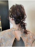編みおろしヘアアレンジ