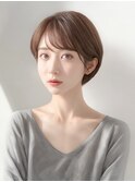 【エレガントクロップショートボブ】