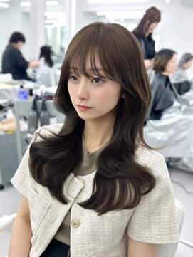 アマトウキョウ アユンチェ(AMA TOKYO×AYUNCHE) 韓国ヘア　2wayバング  レイヤーカット くびれヘア  顔周り/