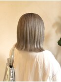 ヘーゼルベージュカラーケアブリーチ佐賀ミルクティーグレージュ