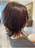 金沢八景ショートボブ丸みショートイルミナカラー顔周りレイヤー