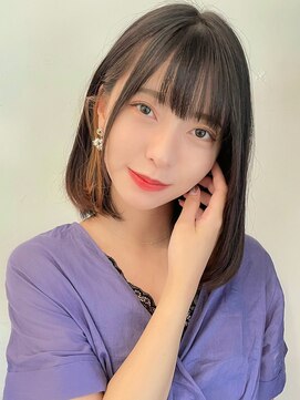 ステアケース 武蔵小杉店(stair:case) イヤリングカラーベージュインナーカラー暗めカラーネビージュ