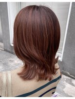 マノハル(MANOHARU)&nbsp;伸ばしかけミディアム　くびれピンクオレンジ