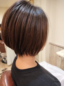 ヘアーズ ロッソ(hair's ROSSO) ショートボブ [30代40代50代60代]