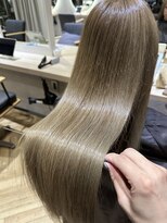 ジーナ 吉塚(Zina)&nbsp;柔らかオリーブベージュ×髪質改善【福田れん】博多 吉塚 美容室