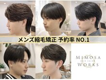 ミモザワークス(Mimosa Works)の雰囲気(ぺたんこにならない!メンズ縮毛矯正/曲がる縮毛矯正が大人気◎)