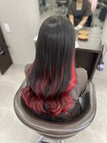 ヘアーデザインルアナ(Hair design Luana.)&nbsp;エクステでつくるバレイヤージュ風スタイル