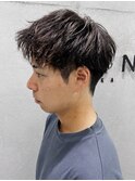 ソフトツイストアップバングスタイル