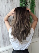 ヘアーエポック(hair epoque) 【宮下友宏】ホワイトベージュバレイヤージュグラデーション