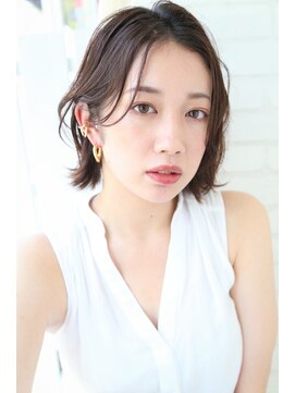 ヴィックス クリスタル(VIC’S crystal) 大人可愛いボブ＿ココアブラウン＿切りっぱなしボブ【チヒロ】