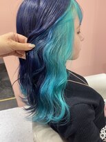 シェリエ(Cherie)&nbsp;フェイスフレーミング/ターコイズブルー/ネイビーブルー