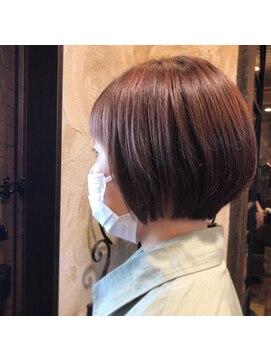 ヘアー クリエイト カルバリ(HAIR CREATE Calbari) グレーピンクボブ