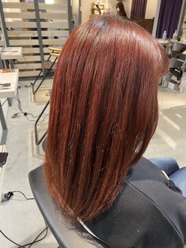 ライズ ヘア ブランド 豊中店(RISE HAIR BRAND) 【RISE 豊中 勝部樹菜】レッドカラー◎お客様スタイル