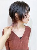 【morio成増/ムラマツ】ショートウルフ　インナーカラーピンク