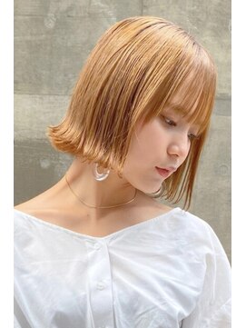 ロンドルーチェ 心斎橋(Lond luce) ダークアッシュ/ミディアムレイヤーカット［髪質改善/縮毛矯正］