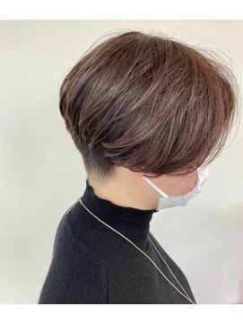 セックヘアデザイン(Sec hair design) 【Sec. hair design 水戸】ハンサムショートボブ+オイルカラー
