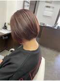シンプルなストレートボブスタイル【別府】