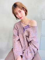エイミー(Aimee)&nbsp;Aimee町田　ワンカールボブ×マロンベージュ