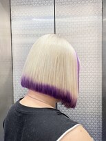 ファイブバイジエクト 堀江(FIVE by The Ect)&nbsp;ホワイトブロンド×裾パープルカラー