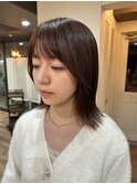 伸ばしてる時でも可愛い外ハネボブ