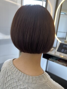 丸み　ボブ　奈良/ショートヘア/髪質改善