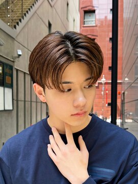 ガーデン 銀座(GARDEN) 艶センターパートニュアンスパーマカルマパーマダークアッシュ