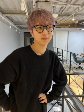 ヌープヘアーアイス(NUUP.hair ici) メンズハイトーン　ラベンダーピンク