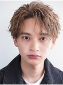 波巻きパーマメンズツイストスパイラルパーマツーブロック