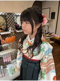 卒業式　着付け＆ハーフアップ