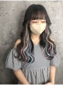 10代20代30代シールエクステユニコーンカラーイメチェンロング
