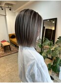 透け感greige balayage