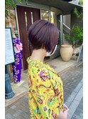 刈り上げ前下がりグラデーションボブ