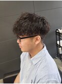 刈り上げショートマッシュツイストスパイラルパーマ