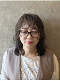 ウルフレイヤー20代30代40代50代レイヤーパーマ